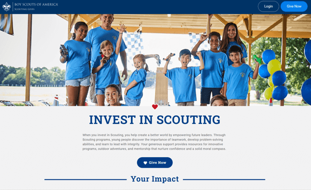 BSA - Scouting Gives